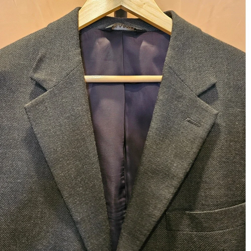 JO'S A BANK Traveler's‎ Collection 44R Wool Suit Jacket Blazer Mens Gray